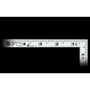 曲尺平ぴた  シルバー  ５寸／１５cm  併用目盛 10038　広島工具　シンワ測定