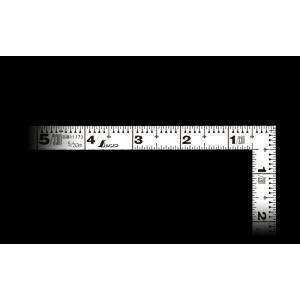 曲尺平ぴた  ホワイト  ５寸  表裏同目 11173　広島工具　シンワ測定