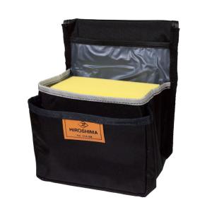 広島 スポンジバッグ 黒 巾190×高240×奥行140mm 514-04 : イーヅカ