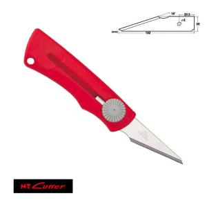 NTカッター VM-2P　えんぴつ削り・工作・DIY・アウトドアに最適なステンレスナイフ（M)。刃厚1.2mm・両刃。