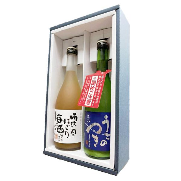 広島 雨後の月 純米吟醸　微発泡にごり生酒　と　にごり梅酒 720ml 2本セット 相原酒造 うごの...