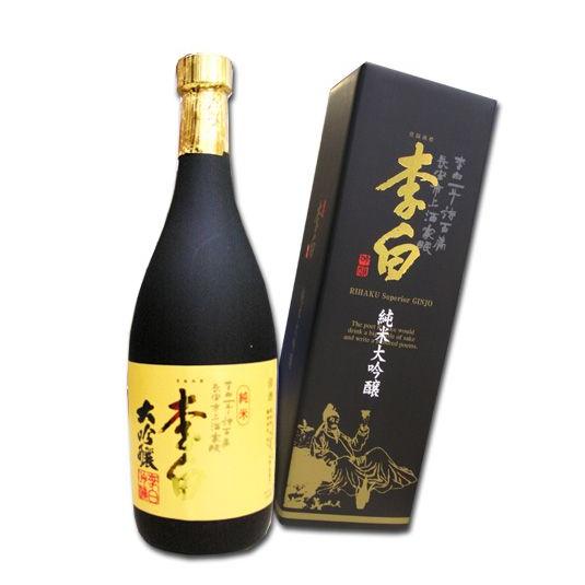 李白 純米大吟醸　720ml　化粧箱入り　島根　李白酒造