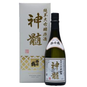 西條鶴 純米大吟醸原酒 神髄 720ml　化粧箱入り 広島｜hiroshimatsuya