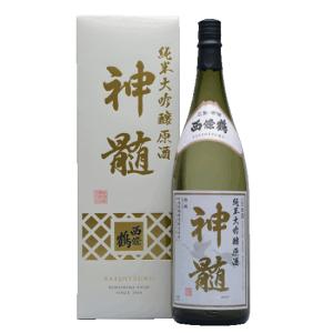 西條鶴 純米大吟醸原酒 神髄 1800ml 化粧箱入り 広島｜hiroshimatsuya