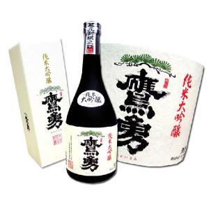 鷹勇 斗瓶囲い 大吟醸 出雲杜氏 坂本 720ml 箱入り 鳥取 大谷酒造 : 米