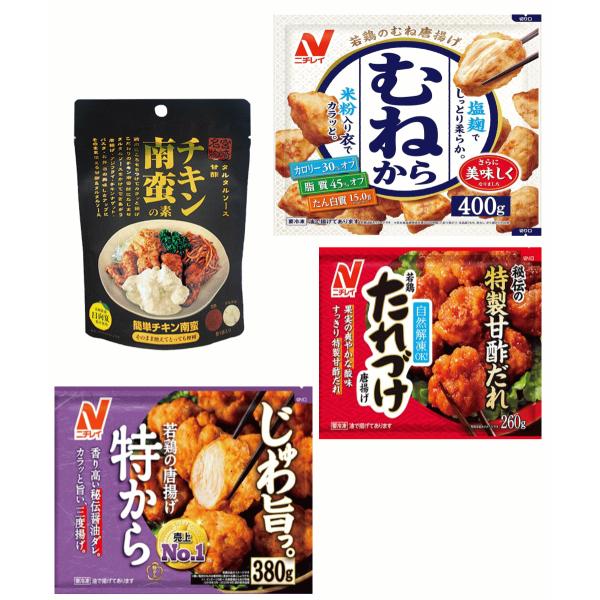【冷凍食品 おかず】 ニチレイ 唐揚げ人気の特から からあげ 380g むねから から揚げ 400g...