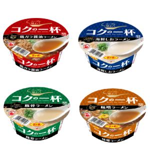 新着 サンポー食品 九州の味 こくの一杯 海鮮しお ガラ醤油ガラ豚骨 ガラ塩ラーメン 4柄 24食セット 関東圏送料無料｜hiroshimaya-pachi