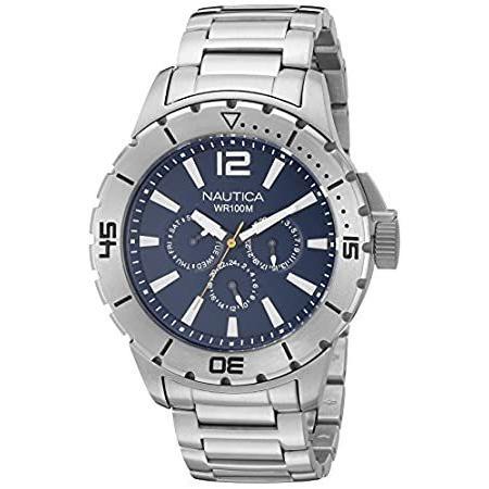 特別価格時計 Men Nautica N19568G Stainless Steel Case an...