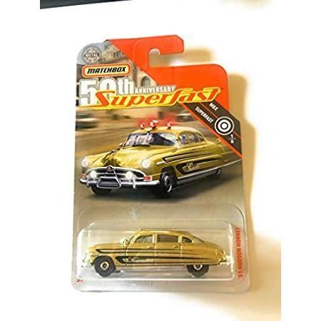 特別価格Matchbox 50周年 スーパーファスト1/100 &apos;51 ハドソンホーネット ゴールド...