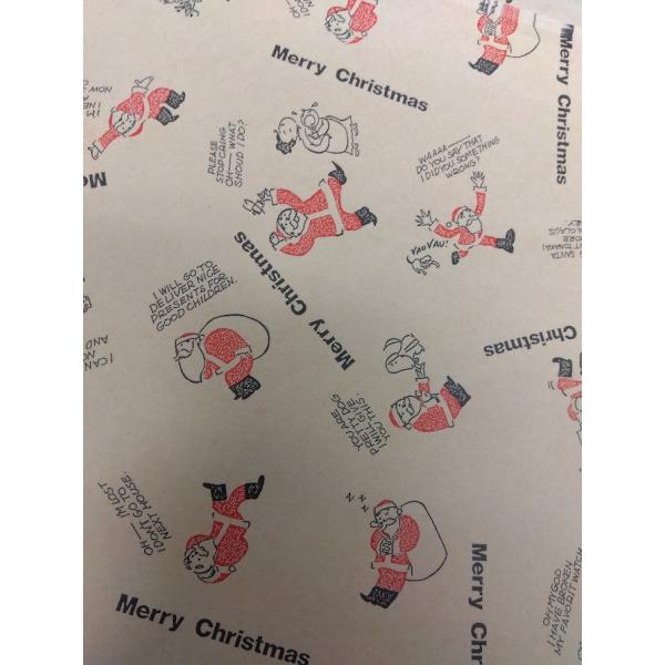 クリスマス包装紙　サンタ　1枚