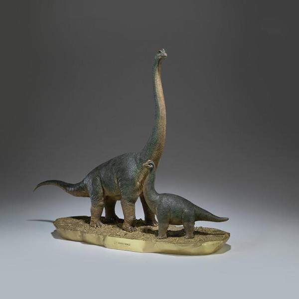 TONGSHIFU 1/30 サイズ 限定版 ブラキオサウルス 巨大 草食 恐竜 銅 彫刻 リアル ...