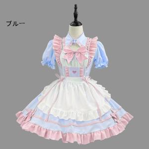メイド服 コスプレ 半袖ドレス ワンピース エ...の詳細画像3