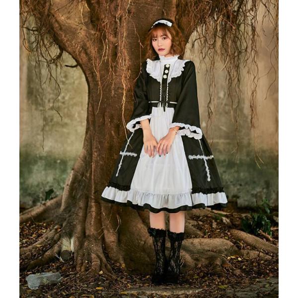 メイド服 ハロウイン衣装ロリータ  仮装ゴスロリ 修道女コスプレ 魔女シスター 聖女  コスプレ衣装...