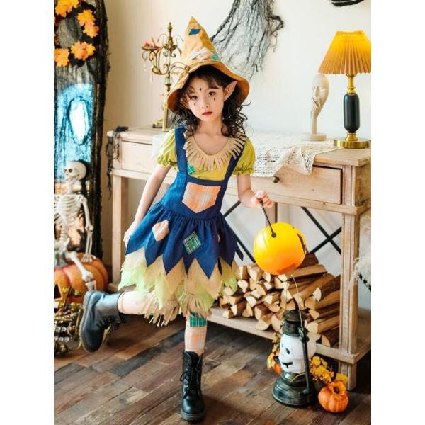 ハロウィン仮装 キッズ 大人 かかし 悪魔 魔女 子供 子ども用 巫女 コスプレ 小悪魔 衣装 子供...