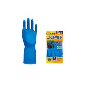 在庫限り　320モデルロープニトリル中厚手裏毛なし　手袋　エステーPRO　１０双