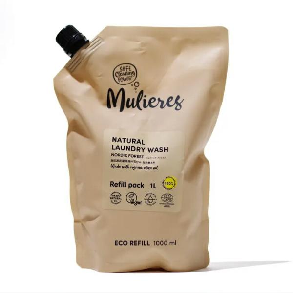 自然派洗濯用液体石けん ノルディックフォレスト 詰替タイプ 1.0L 単品 ムリエレス