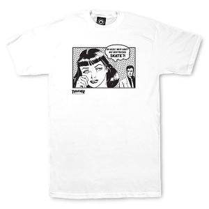 Thrasher (スラッシャー) US Tシャツ Boyfriend T-Shirt White スケボー SKATE SK8 スケートボード｜his-hero-is-black