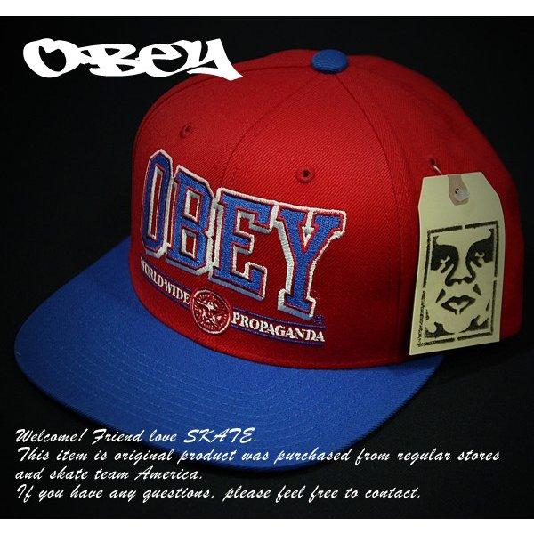 OBEY (オベイ) 帽子 キャップ スナップバック Athletics Snap-Back Hat...