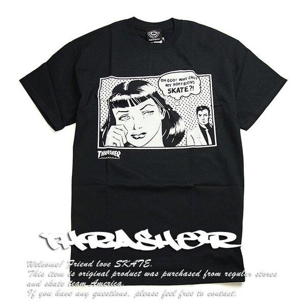 Thrasher (スラッシャー) US Tシャツ Boyfriend T-Shirt Black ...