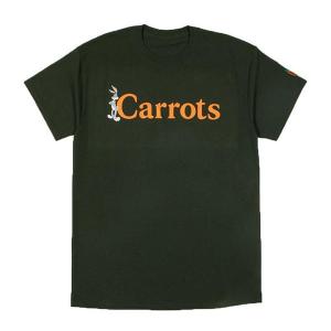 CARROTS X BUGS BUNNY (キャロッツ) US Tシャツ BUGS WORDMARK TEE FOREST｜his-hero-is-black