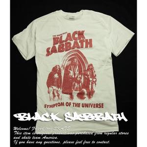 Black Sabbath Tシャツ ブラックサバス Symptom Of The Universe T-Shirt ブラックメタル スラッシュ メタル Rock ロック HARD CORE PUNK ハードコア パンク B品｜his-hero-is-black