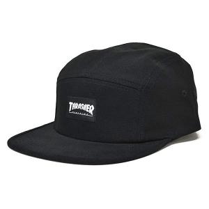 Thrasher (スラッシャー) US ファンネルキャップ キャップ 帽子 Adjustable 5 Panel Hat Black スケボー SKATE SK8 スケートボード｜his-hero-is-black