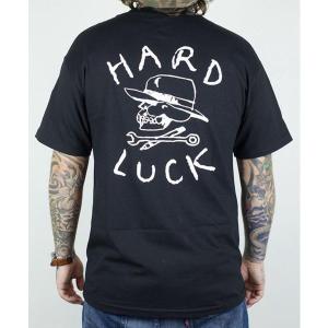 Hard Luck (ハードラック) Tシャツ OG Logo T-Shirt Black/White モーターサイクル バイク スケボー SKATE SK8 スケートボード｜his-hero-is-black