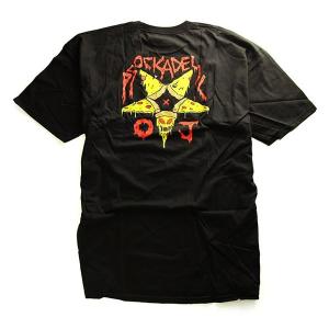 Psockadelic (ソッケデリック) Tシャツ 半袖  Killer Pizza T-Shirt Black スケボー SKATE SK8 スケートボード｜his-hero-is-black