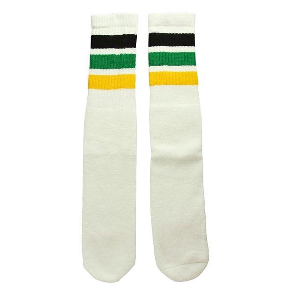 SkaterSocks ロングソックス 靴下 ソックス Knee high White tube s...