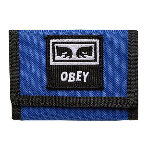 OBEY (オベイ) サイフ 財布 Takeover Tri Fold Wallet Blue