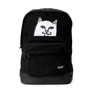 RIPNDIP (リップンディップ) リュック バッグ カバン バックパック Lord Nermal Velcro Hands Backpack Black ネコ 猫 ねこ SKATE SK8｜his-hero-is-black