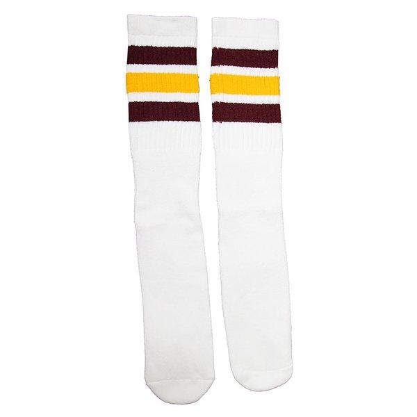SkaterSocks 靴下 ソックス スケボー チューブソックス Knee high White ...