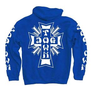 Dogtown (ドッグタウン) US パーカー プルオーバー Cross Logo Pullover Hoodie Royal Blue/White スケボー SKATE SK8 スケートボード｜his-hero-is-black