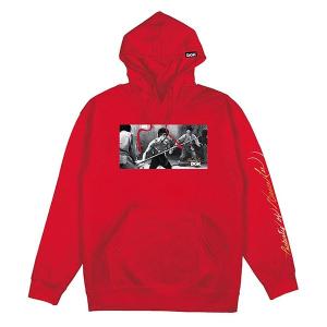 DGK x Bruce Lee (ディージーケー) ブルースリー パーカー プルオーバー Power Hooded Sweatshirt Red スケボー SKATE SK8