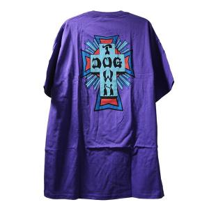 Dogtown Skateboards (ドッグタウン) Tシャツ Cross Logo T-Shirt Color Summer Purple スケボー SKATE SK8 スケートボード｜his-hero-is-black