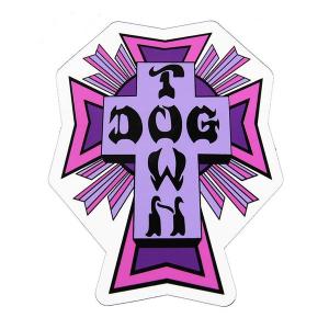 Dogtown Skateboards (ドッグタウン) ステッカー シール Sticker Cross Logo 4" Purple スケボー SKATE SK8 スケートボード｜his-hero-is-black