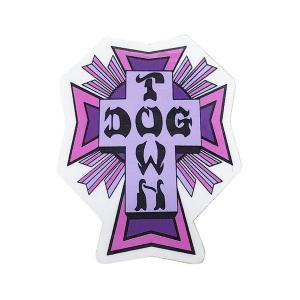 Dogtown Skateboards (ドッグタウン) ステッカー シール Sticker Cross Logo 2" Purple スケボー SKATE SK8 スケートボード｜his-hero-is-black