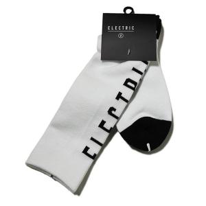 ELECTRIC (エレクトリック) ハイソックス ロングソックス 靴下 SNOW SOCKS WHITE スノボー スノーボード Snowboard｜his-hero-is-black