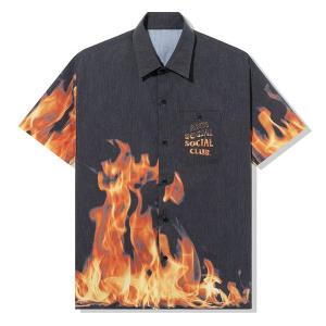 AntiSocialSocialClub (アンチソーシャルソーシャルクラブ) 半袖 シャツ ASSC BBQ Button Up Black