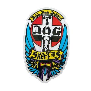 Dogtown Skateboards (ドッグタウン) ステッカー シール Sticker DT Bull Dog 70s 2" Blue スケボー SKATE SK8 スケートボード｜his-hero-is-black