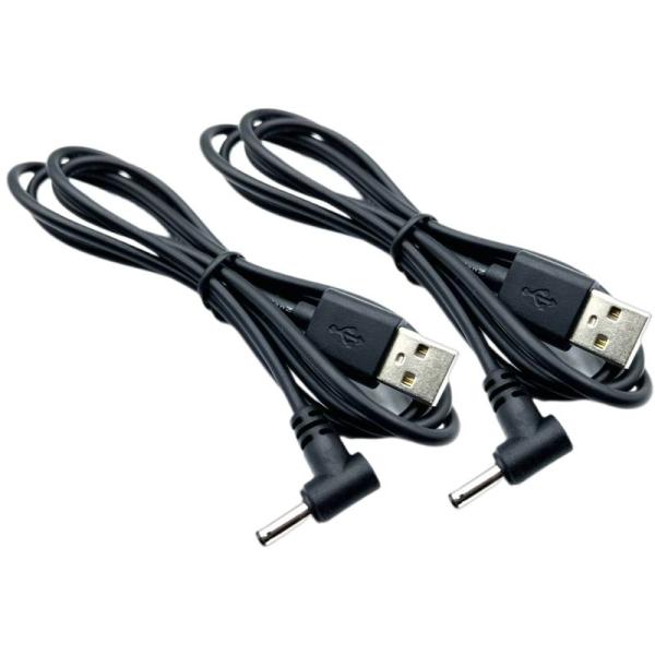 CNCTWO(コネクトツー) 2本セットDC(オス)-USB A(オス) 電源供給ケーブル DC外径...