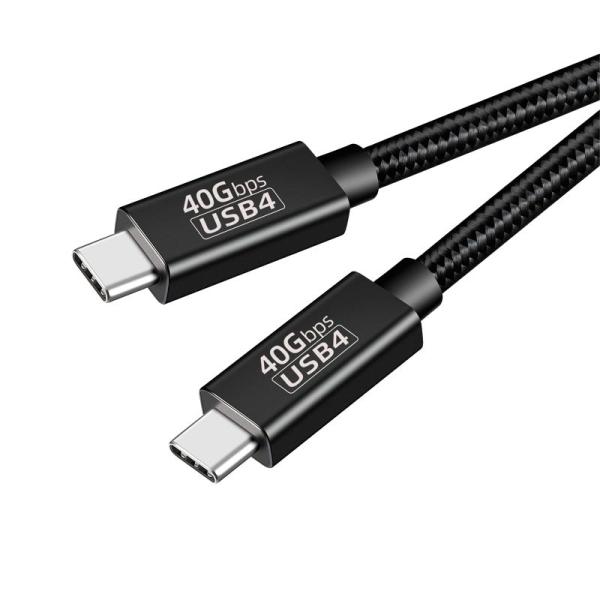 Thunderbolt 4 ケーブル(0.5m, ブラック) USB4対応 Popolier 240...