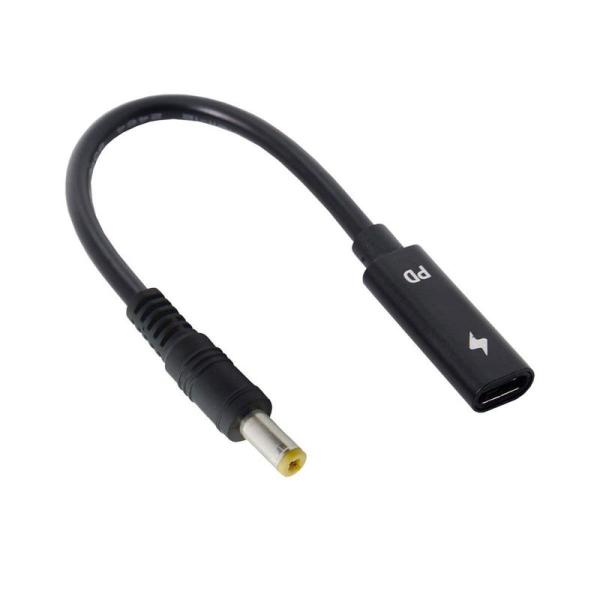 JSER Xiwai Type C USB-C メス入力 DC電源 PD充電ケーブル ノートパソコン...