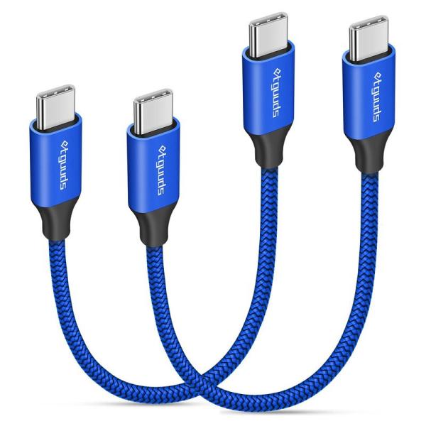 USB C ケーブル0.15m 2本etguuds タイプc ケーブル 短い pd対応 60W急速充...