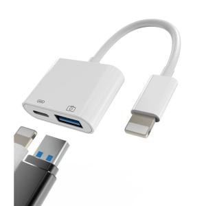 Lightning usb 変換 ケーブル 同時 きゅうそく充電 アダプタ アップル ライトニング USB3.0 Otg アダプター App｜hisabisa