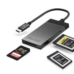 VELOGK 3-in-1 CFexpress/XQD/SDカードリーダー USB C デュアルスロット USB 3.2(10Gbps) C｜hisabisa