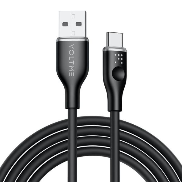 VOLTME USB Type C ケーブル 柔らかいシリコン製 絡まない 断線防止 タイプc ケー...