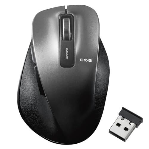 エレコム マウス ワイヤレス Mサイズ 5ボタン(戻る・進むボタン搭載) BlueLED 握りの極み...