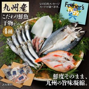 父 九州産 魚の干物セット 4種  ギフト  ひもの のどぐろ ヤリイカ 豪華 海鮮