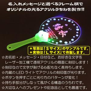 【メール便送料無料】Lサイズ 光る アクリル ...の詳細画像2